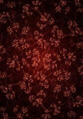 Poster - Intricate floral pattern creating a sense of mystery and deep aesthetic value
