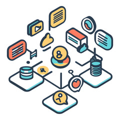 Poster - Data visualization project online environment infographic content digital perspective