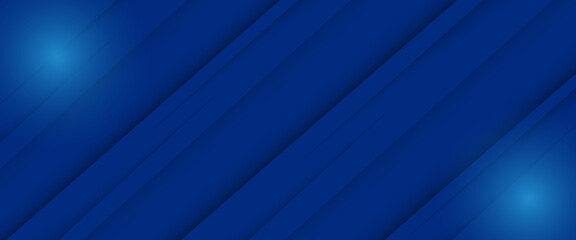 Modern abstract blue background with diagonal line. Simple graphic design element. Futuristic concept. Horizontal banner template with space for your text