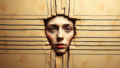 Poster - Emotional portraits breaking boundaries artistic studio photography conceptual close-up
