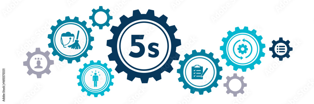 5s icon - vector illustration . 5s, sort, set in order, shine ...