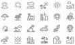 © MdMamunUr - Solar power and weather icons cloud lightning