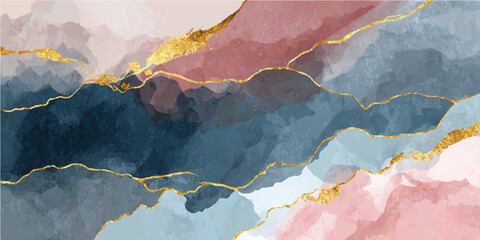 Aufkleber - Colorful watercolor abstract background. Colorful paints texture
