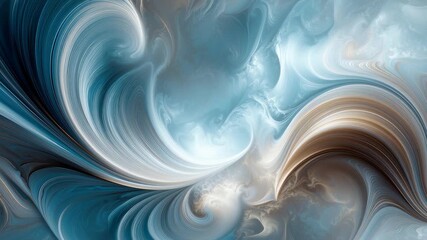 Wall Mural - elegant abstract digital art with fluid lines and soft gradients