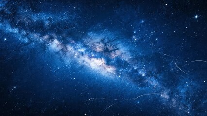 Wall Mural - Stellar View of the Milky Way Galaxy with Bright Stars and Cosmic Dust