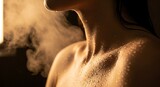 Sweaty Woman with Steam: Hot, Sensual, and Refreshing