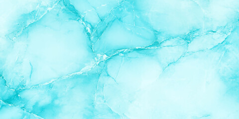 Poster - Polished larimar with soft blue hues and natural modern marble design, Closeup of an ice surface with intricate patterns and textures. 