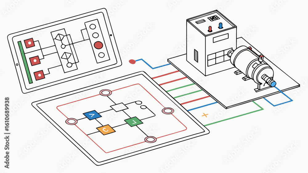 Machine Electrical Layout Electrical engineering circuit diagram schematic learning and design ...
