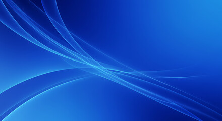 Wall Mural - dynamic abstract art with varying blue hues and gentle, luminous curves, perfect for contemporary pr