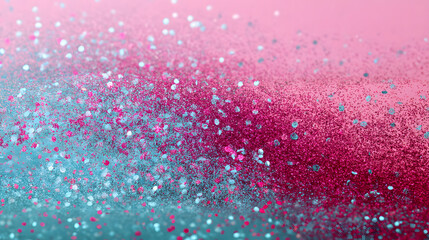 Poster - Sparkling Glitter Abstract: A mesmerizing close-up captures a vibrant array of sparkling glitter, forming an abstract design of flowing lines and dynamic movement.