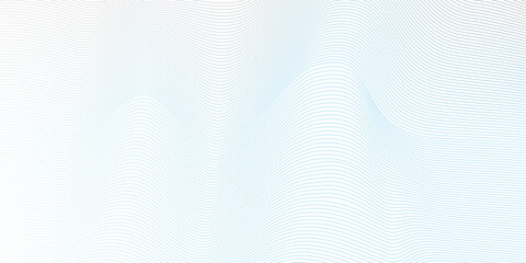 Poster - Vector wave digital white and blue blend futuristic technology flow tech transparent line stripe energy connection web music and sound, beautiful dynamic smooth space texture background.