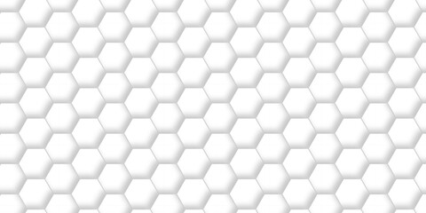 Fototapete - White abstract grid Hexagonal Background. Luxury White Pattern. Futuristic abstract honeycomb mosaic white background. geometric mesh cell texture. modern futuristic wallpaper.	
