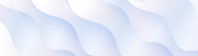 Poster - Abstract white and blue wavy curve texture background. Website, banner, and brochure background. Vector illustration