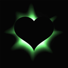 Poster - Heart illuminate light frame