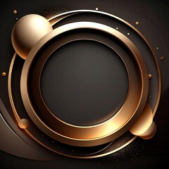 Poster - Dynamic circular design elements abstract digital art graphic composition modern aesthetic close-up view visual appeal for creative projects