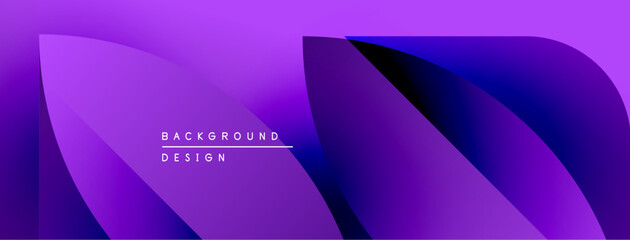 Poster - Abstract purple design. Flowing shapes create dynamic visual effect. Modern background suitable for digital projects.
