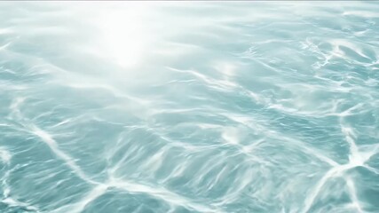 Poster - Abstract Ripples in Blue Water Creating a Textured Surface with Sunlight Reflections