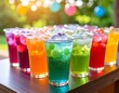 © Arii - Colorful drinks with ice