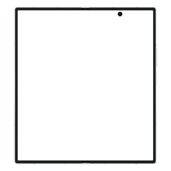Wall Mural - photo of foldable smartphone similar to android device without background. mint color. template for 