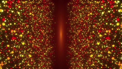 Poster - 2 particle walls. Computer generated 3d render