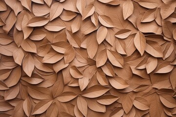 Poster - Brown autumn leaves creating a beautiful textured background, perfect for autumnal themes