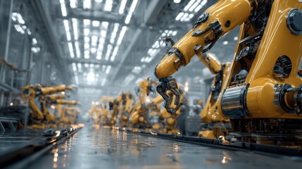 Poster - Robotic Assembly Line in Factory Environment Featuring Exoskeletons