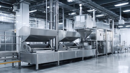 Poster - Advanced Clean Food Processing Machinery in Production Facility