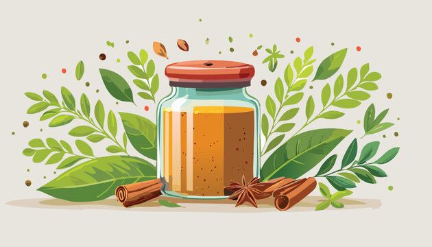 spice jar icon vector illustration.signs, illustration, design, symbol, vector, clip art, colourful, colours, graphic, label, liquid, merchandise, no people, cut out, mexican food, outline, simple, 