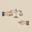 © abanoub raft - The concept of negotiation using a vector