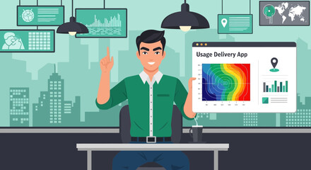 Poster - Analyzing Mobile App Usage Metrics in a Modern Office Environment