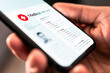 © terovesalainen - Medical record in phone. Digital medic health data, history and report of patient. E doctor, electronic personal information and EMR in smartphone. Healthcare document in hospital computer online.