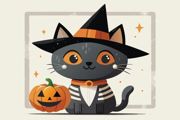 Poster - Cute Minimalist Illustration of a Black Object or Animal with Simple Design