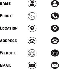 set of vector icons