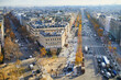 © Ekaterina Pokrovsky - Aerial panoramic cityscape view of Paris, France with Champs Elysees street.