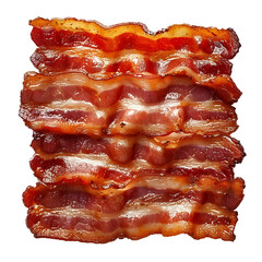 Wall Mural - Stack of Crispy Bacon Strips