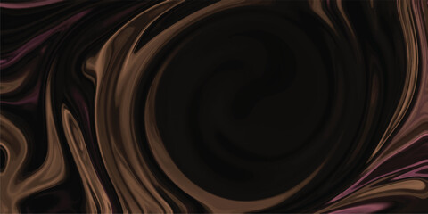 Aufkleber - Abstract swirl pattern in earthy tones with dark center digital illustration for backgrounds and artistic designs with fluid motion