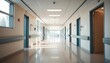 © Pimchada - Clean, bright modern hospital hallway with muted colors and natural light,  healthcare facility,  medicine