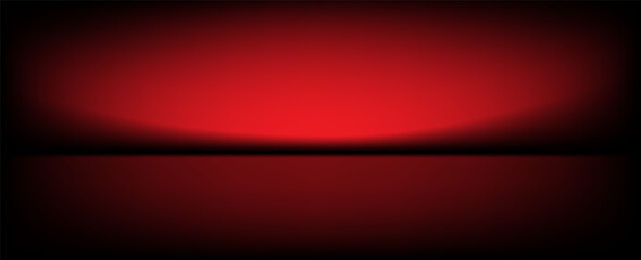 Poster - Abstract gradient podium background. red, red and lilac empty 3d studio backdrop. Clean scene for product presentation mockup template. Vector illustration.