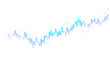 © HS 360 - transparent candlestick growth graph chart of stock market investment trading graph illustration design.