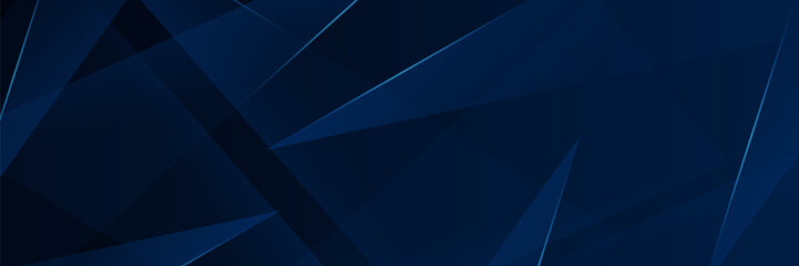 Poster - Abstract futuristic dark blue background with light and shadow. Eps10 vector