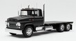 © RAAL - Classic Black Flatbed Truck on White Background in Studio Lighting