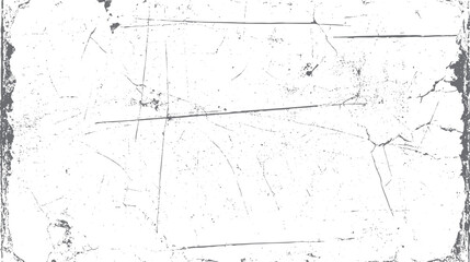 Poster - Abstract cracked frame overlay with sketchy edge style. Rough grunge border pattern. Worn vintage background.  