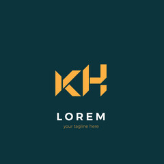 Poster - KH vector logo design template