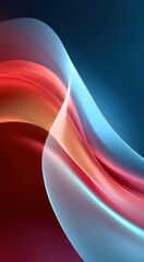 Poster - Abstract colorful gradient background with fluid and smooth curves