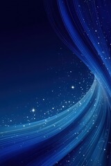 Poster - Abstract blue background with luminous light effects and sparkling dots