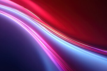 Poster - Colorful abstract background featuring vibrant red and blue light waves