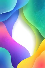 Poster - Abstract multicolored background with flowing shapes and vibrant gradients