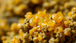 © Hector - Golden Cannabis Resin Crumble Wax Close-Up - High-Quality Stock Photo