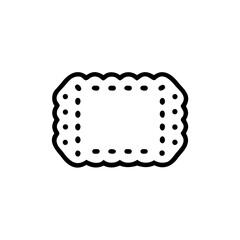 Poster - Outline a rectangle with scalloped edges dotted border pattern