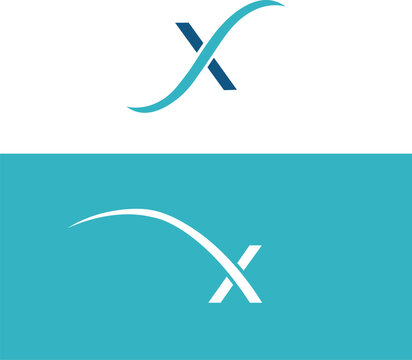 X Letter Design.